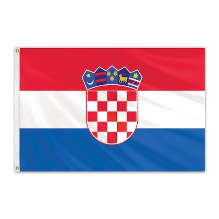 Croatia Outdoor Nylon Flag 2'x3'